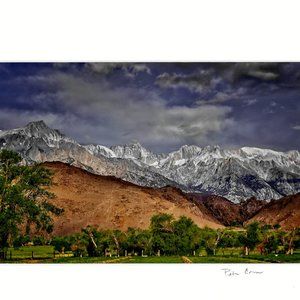 Morning Light On Mount Whitney Signed Matted Photographic Art Print + Artist COA